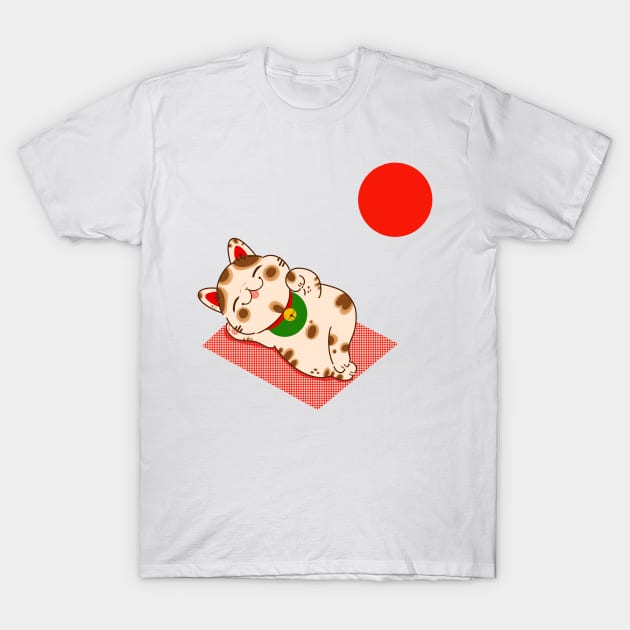 Toasted Mochi Neko T-Shirt by Fluffymafi